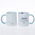 China Proveedor 11oz Taza de sublimación colorida y manejar tazas de café de cerámica colorida